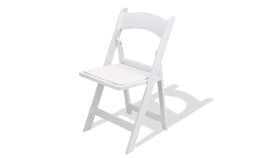Chair White Resin Padded